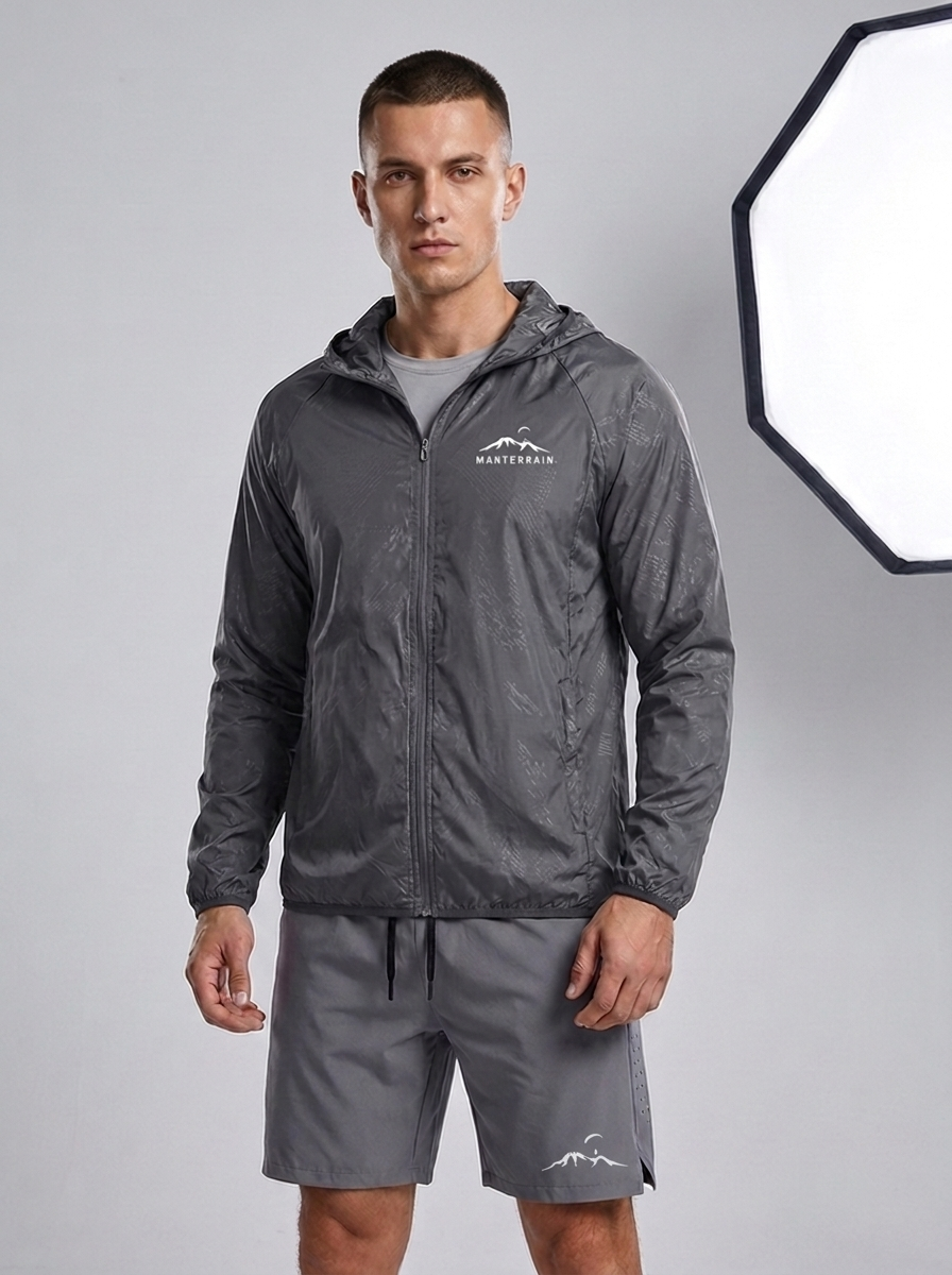 Manterrain Men's Alpine Windbreaker - matte grey